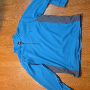 Puma Men's Performance Jacket in Blue and Gray